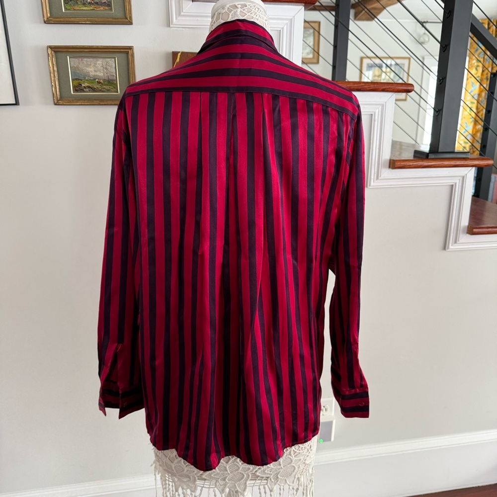 Vintage CACHAREL Silk Stripe Blouse - Picture 3 of 4